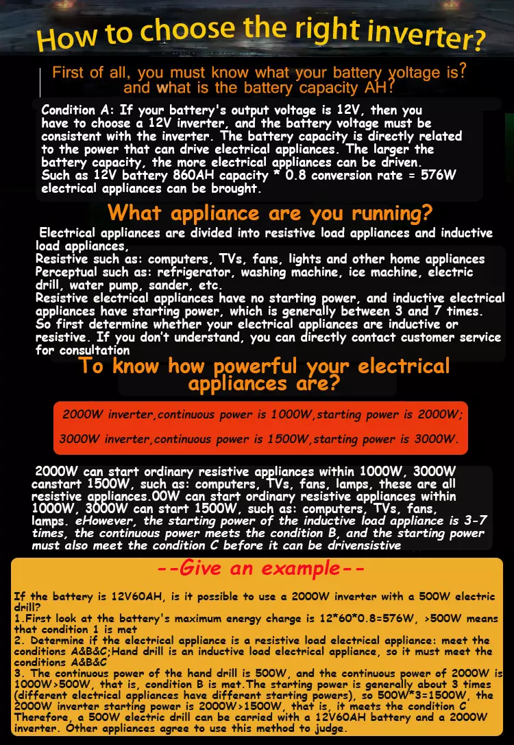 2000W 4000W Max 72V to 110V 120V Pure Sine Wave Power Inverter Car Converter USB