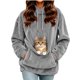 thumbnail image 4 of Neewe Women's Hoodies Drawstring Plain Long Sleeve Blouse Casual Lightweight Sweatshirts Fall Clothes Tops, 4 of 8