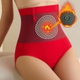 thumbnail image 2 of Wovix Women's Tummy Control Shapewear Panties Hi-Waist Body Shaper Underwear Compression Briefs Daily Red M, 2 of 3