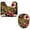 Multicolor 4, variant on PhooArto Toilet Lid Cover and U-Shaped Toilet Floor Mat Set of 2 Pieces, Tropical Flower with Leopard Pattern Toilet Mat Set, Machine Washable Seat Covers Non-Slip Absorbent Rugs