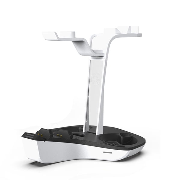 Base Carga para Controlador Estación Juego Indicadora LED Soporte Almacenamiento PS5 PS VR2