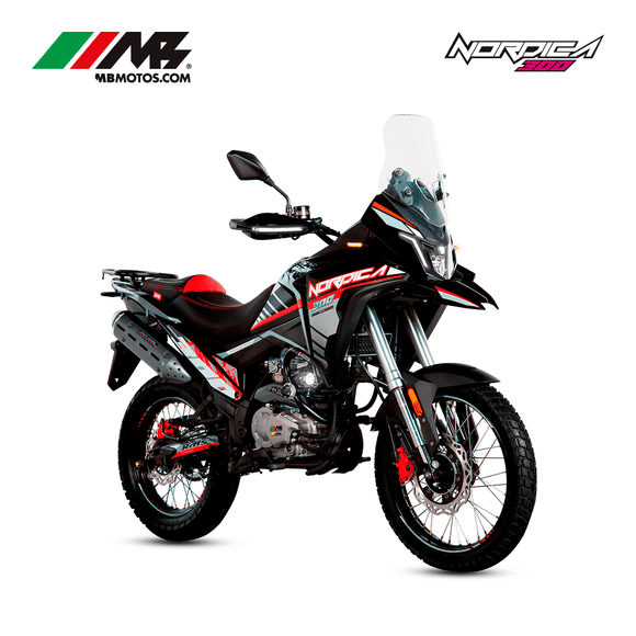 Motocicleta Doble proposito MB MOTOS NORDICA 300cc Performance ROJO 2025