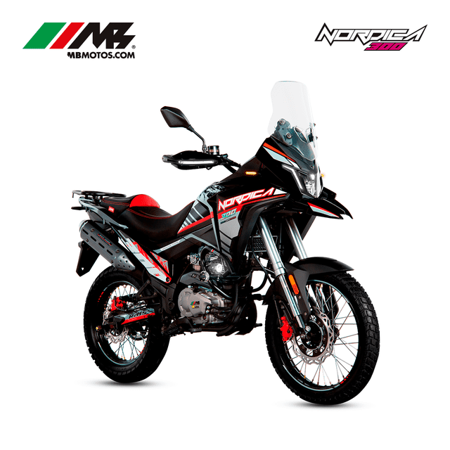 Motocicleta Doble proposito MB MOTOS NORDICA 300cc Performance ROJO 2025