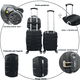 thumbnail image 3 of Set 3 Maletas De Viaje Carry On 10 Kgs Equipaje De Mano Ruedas Desmontables Cabina Avion, 3 of 5
