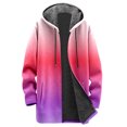 thumbnail image 4 of Womens Zip Up Long Hoodie Jacket Lightweight Tunic Sweatshirt Open Front Cardigan, 4 of 5