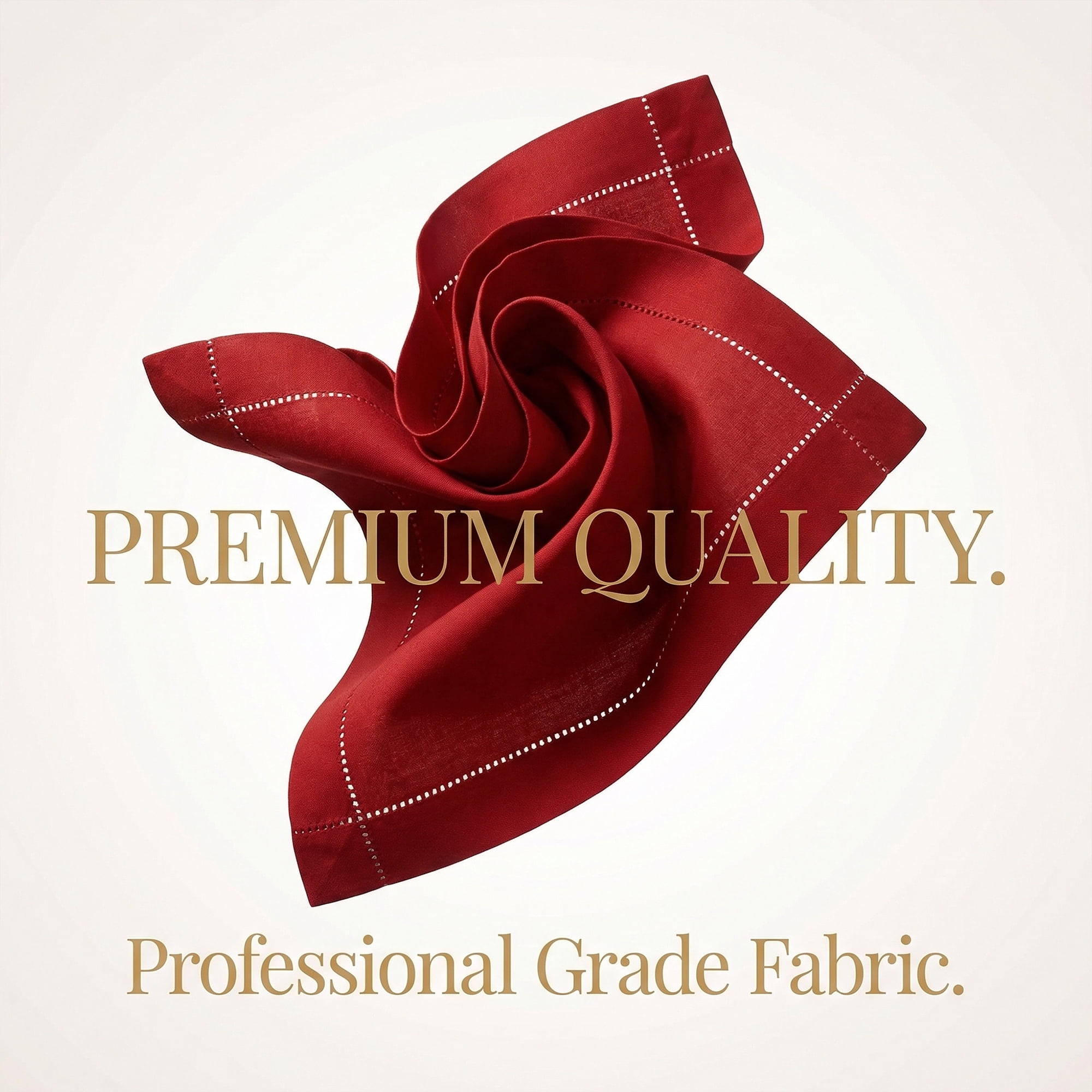 Unique Bargains 12 Pack Washable Polyester Cloth Napkins for Dining Wine Red 17"x17"