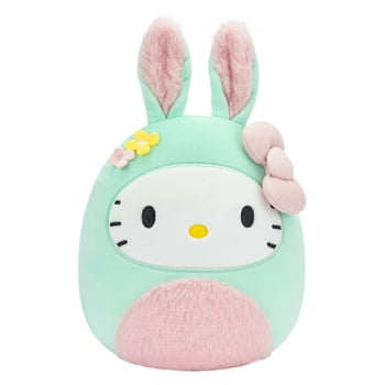 Squishmallows Original Sanrio 8 inch Hello Kitty in a Easter Bunny Suit - Child's Ultra Soft Stuffed Plush Toy