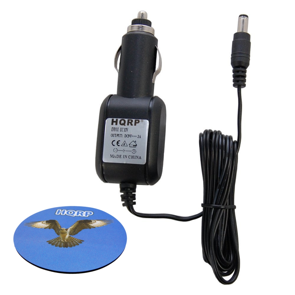 HQRP Car Adapter for DYMO Rhino 3000, 4200, 5000, 5200, 6000, 6500 Electronic Labelmaker, 12
