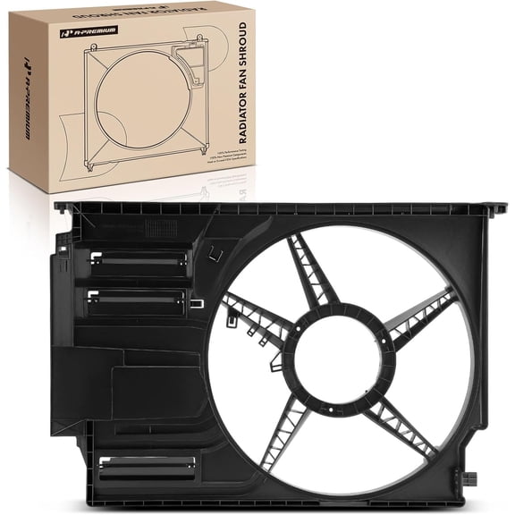 A-Premium Engine Radiator Cooling Fan Shroud Compatible with BMW F48 Series X1 2016-2019, F39 Series X2 2018-2019