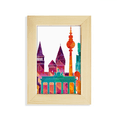 thumbnail image 1 of Germany Building Set Architecture Desktop Display Photo Frame Picture Art Painting 5x7 inch, 1 of 3