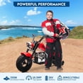 thumbnail image 4 of Pinypikaka 36V Ride On Off-Road Motorcycle Electric Dirt Bike for Teens, 350W Brushless Motor, 16.5MPH with Music, Spring Suspension, LED Light, Leather Seat for 14+ Years Old Kids Max Load 176lbs, 4 of 6