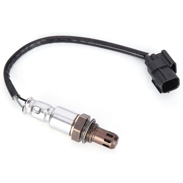 36532-rna a01 sensor de oxígeno o2 con relación aire-combustible para honda civic 06-11 jadeshay a sonda de oxígeno con cuerpo metálico y capuchón perforado, cable negro y conector de toma, sobre fondo blanco; reemplazo directo plug-and-play compatible con Honda Civic 2006-2011. También se usa a menudo como repuesto de taller para diagnósticos rápidos.