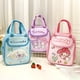 thumbnail image 3 of Bolsa de almuerzo de Hello Kitty Sanrio Kawaii Kuromi Melody Pachacco con patrón de dibujos animados, bolsa Bento portátil multifuncional de gran capacidad, 3 of 4
