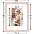 thumbnail image 2 of decorUhome 8x10 Rustic Pink Picture Frame Set of 9, Display 5x7 Pictures with Mat or 8x10 without Mat, Photo Frames for Wall or Tabletop, 2 of 7