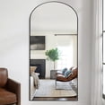 thumbnail image 4 of NeuType Full Length Floor Mirror Arch Black 65"x22", 4 of 8