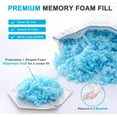 thumbnail image 5 of Cooling king Size Pillows Set of 2, Shredded Memory Foam Bed Pillows king Size Set of 2, Cool Cold Pillow for Side Back Stomach Sleepers, Gel Pillow Adjustable Firm Pillows Soft Pillows for Sleeping, 5 of 9