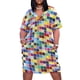 thumbnail image 1 of Pant-vestido de noche para mujer ropa holgada con bolsillos patrón de paleta de colores, 1 of 6
