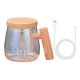 thumbnail image 2 of YAOMOBB Transparent Handle Mixing Cup Automatic Mixing Cup 1 Set 400ML Mixing Cup Transparent Electric Self Stirring Cup Travel Mug with Detachable Stirring Rod for Home Three pronged Mixing Stick, 2 of 6