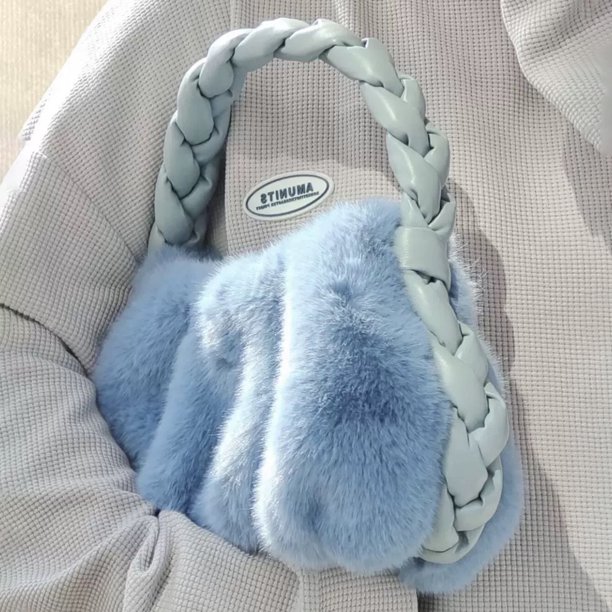 Bolso para teléfono móvil para mujer, Bolso suave para llaves y monedas, bonita con asa tejida, Bolso para citas diarias