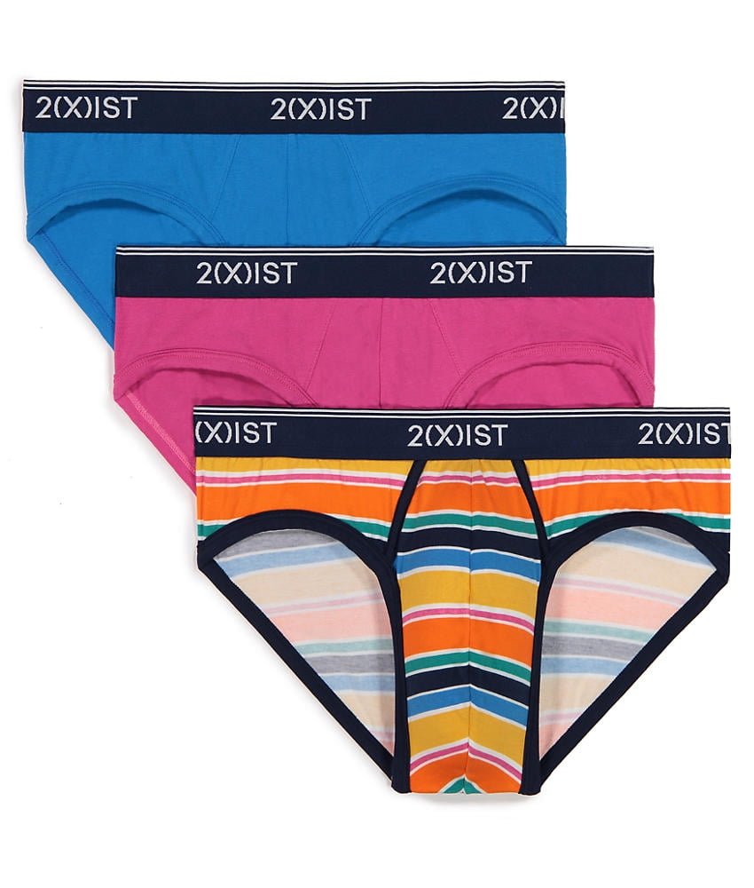 2(x)ist Mens Cotton Stretch NoShow Brief 3Pack Style021320