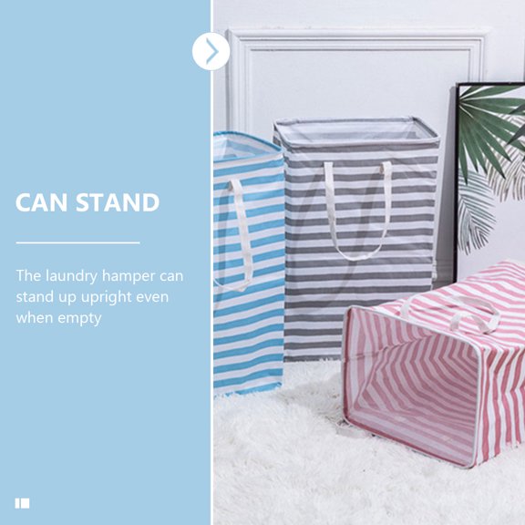 ETEREAUTY Light Grey Laundry Hamper for Clothes Storage and Easy Transport, Multipurpose Basket for Home Organization