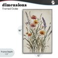 thumbnail image 3 of Stupell Industries Traditional Vintage Collection of Meadow Botanicals Gray Framed Giclee Art, 12 x 18, by Nataly White, 3 of 7