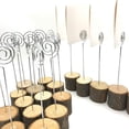 thumbnail image 5 of 20 Pack Wooden Stands With Natural Photo Holder Photo Holder Name Card Place Card Number Table, For Wedding Birthday Party, 5 of 8