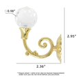 thumbnail image 2 of Alzapaños para cortinas de cristal, 2 uds., gancho para alzapaños de cortina con borlas para decoración del hogar, gancho decorativo para colgar en la pared (dorado), 2 of 5