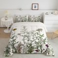 thumbnail image 1 of Erosebridal Retro Floral Comforter Sets Toddler Size, Botanical Plants Down Comforter, Spring Theme Home Decor, 1 of 6