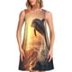 thumbnail image 1 of Disketp Sunset Dancing Dolphin A para Vestido sin Mangas para Mujeres, Vestidos de Verano para Mujeres, Casual y Holgado para la Playa, 1 of 7