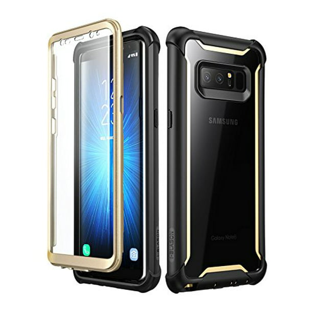 Samsung Galaxy Note 8 Case I Blason Ares Series Full Body Rugged Clear Bumper Case With Built In Screen Protector For Samsung Galaxy Note 8 2017 Release Black Gold Walmart Com