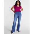 thumbnail image 2 of Terra & Sky Women's Plus Ribbed Sleeveless V Neck Sweater Top, Sizes 0X-5X, 2 of 5