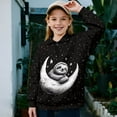 thumbnail image 2 of Chririnla Moon Stars Sloth Youth Athletic Top Girls Half Zipper Sweatshirt Pullover Sweatshirts Long Sleeve Lightweight Comfy Casual Sportswear Size 11-12, 2 of 7