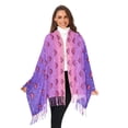 thumbnail image 3 of FORMRS Womens Scarf Winter Soft Long Big Warm Shawls Wrap Tassel Scarves, Pixel Love, 3 of 9