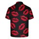 thumbnail image 4 of Camisa Casual Impresa Del Día de San Valentín de los Hombres, Manga Corta Top Del Botón de la Solapa para el Aire Libre Y el Ocio, Suéter de Tela de Malla Ligera, 4 of 9