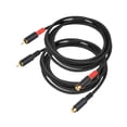 thumbnail image 2 of 2x RCA Extensión Cable de audio Conexión de audio Reproductor de audio Portable RCA RCA Cable masculino RCA para DVD, TV, Audio Inicio de Computer , 3M, 2 of 8
