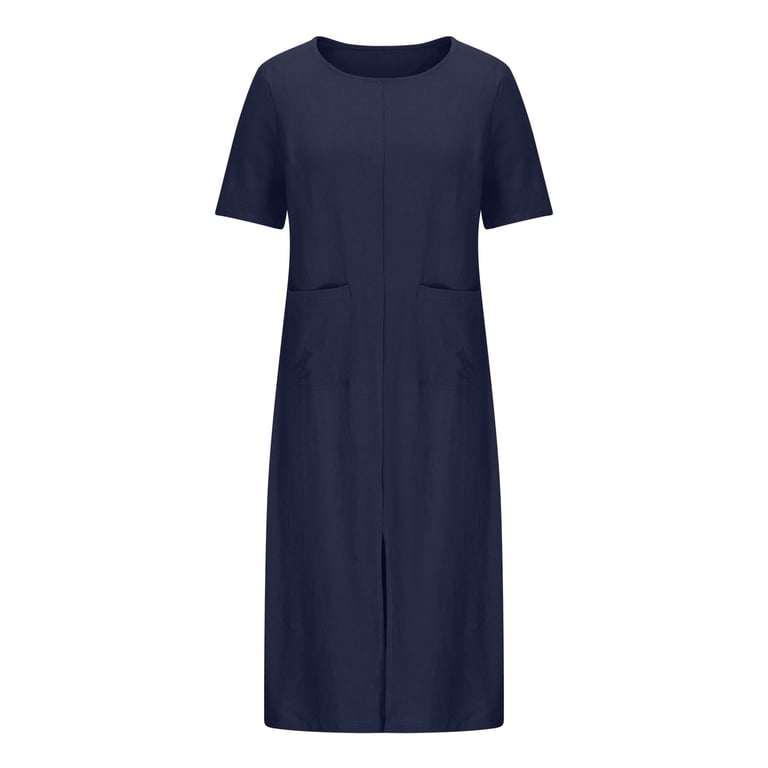 Jalioing 3/4 Sleeve Maxi Dress for Women Pleated Waist Dresses Crew Neck Split Hem A-Line Dressy Sundress (3X-Large, Navy) - Walmart.com Jalioing 3/4 Sleeve Maxi Dress for Women Pleated Waist Dresses Crew Neck Split Hem A-Line Dressy Sundress (3X-Large, Navy) - Walmart.com