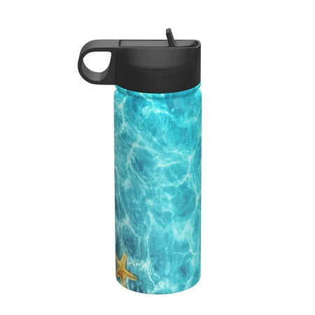 

Zeuib Coral And Seashell On The Beach Print 18oz Sports Insulated Kettle Insulated Cups With Handle Sports Water Kettle Water Bottle Insulated