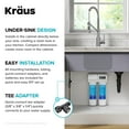 thumbnail image 4 of KRAUS Oletto 2-in-1 Commercial Style Pull-Down Single Handle Water Filter Kitchen Faucet in Spot-Free Antique Champagne Bronze with Purita 2-Stage Under-Sink Filtration System, 4 of 19