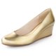 thumbnail image 1 of Tacón bajo plateado Wedges Ankis para mujer, cómodo tacón de 5 cm, 1 of 6