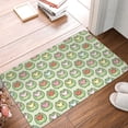 thumbnail image 5 of Haiem Cute Chubby Frog Front Door Mat Indoor Outdoor Entrance, Waterproof All-Season, All-Weather Doormat, Durable Flannel Fabric, Fade Resistant, Low Profile, 16x24in, 5 of 9