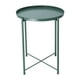 thumbnail image 1 of Mesa auxiliar redonda Decoración moderna para el hogar Metal antideslizante Mesa auxiliar resistente iKayaa Verde 44 cm de diámetro44 cm, 1 of 7