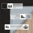 thumbnail image 6 of JAATOP Dirt Trapper Door Mats 20"x 32", Non-Slip Semicircular Doormat, Absorbent Floor Mat for Front Door, Washable Entry Rugs, Black, 6 of 9
