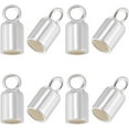thumbnail image 1 of 1 Box 20Pcs 2.5mm Column Cord Ends Cord Ends Caps 925 Sterling Silver Small Smooth Barrel Cord Caps Tassel Leather Cord Findings for Jewelry Making Beads Bracelets Terminator Supplies DIY, 1 of 6