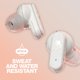 thumbnail image 2 of Auriculares inalámbricos Skullcandy Dime 3 con batería de 20 horas, hueso y naranja, 2 of 3