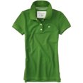 thumbnail image 1 of Aeropostale Womens Uniform A87 3 Button Polo Shirt, Verde, X-Small, 1 of 1