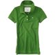 thumbnail image 1 of Aeropostale Womens Uniform A87 3 Button Polo Shirt, Verde, X-Small, 1 of 1