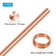 thumbnail image 3 of Uxcell Soft Copper Wire, 15Gauge/1.5mm Diameter 6m/19.68ft Spool Craft Wire, 3 of 5