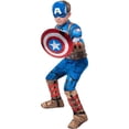 thumbnail image 2 of Licensed Marvel Captain America Premium Child Superhero Padded Costume MED 7-8, 2 of 5