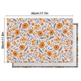 thumbnail image 6 of Pioneer Flower Floral Print Pattern Summer Placemats Table Placemats Set Of 4-Linen Kitchen Washable Placemats Table Mats 12x18 Inch Non-Slip Heat Resistant, 6 of 6